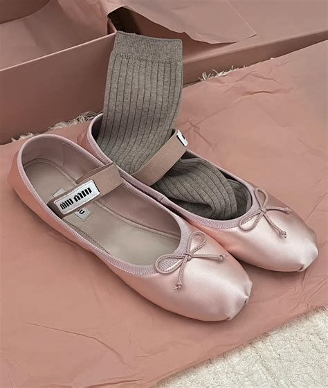 fake miu miu ballet flats|mini miu ballet flats.